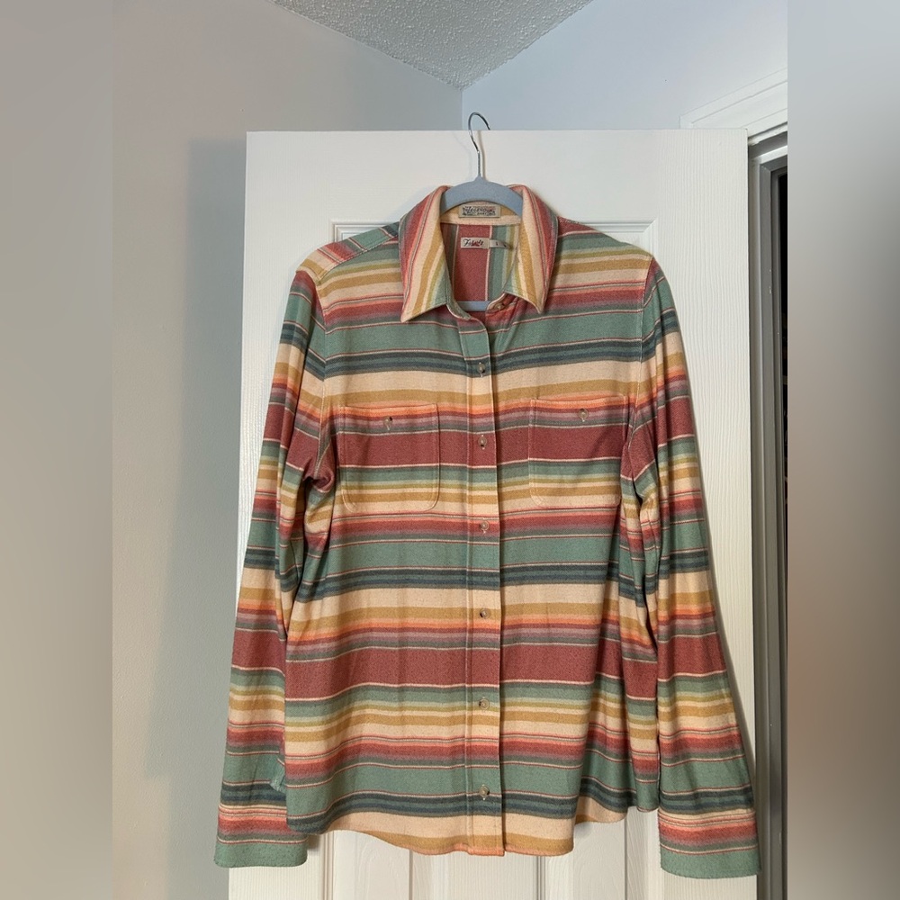 Faherty Multicolor Striped Casual Button Down Shirt